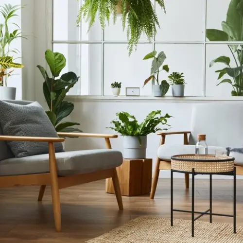 Artificial Indoor Green Potted Plants - Pack Of 8 At Affordable Cost image 1-indiksale.com