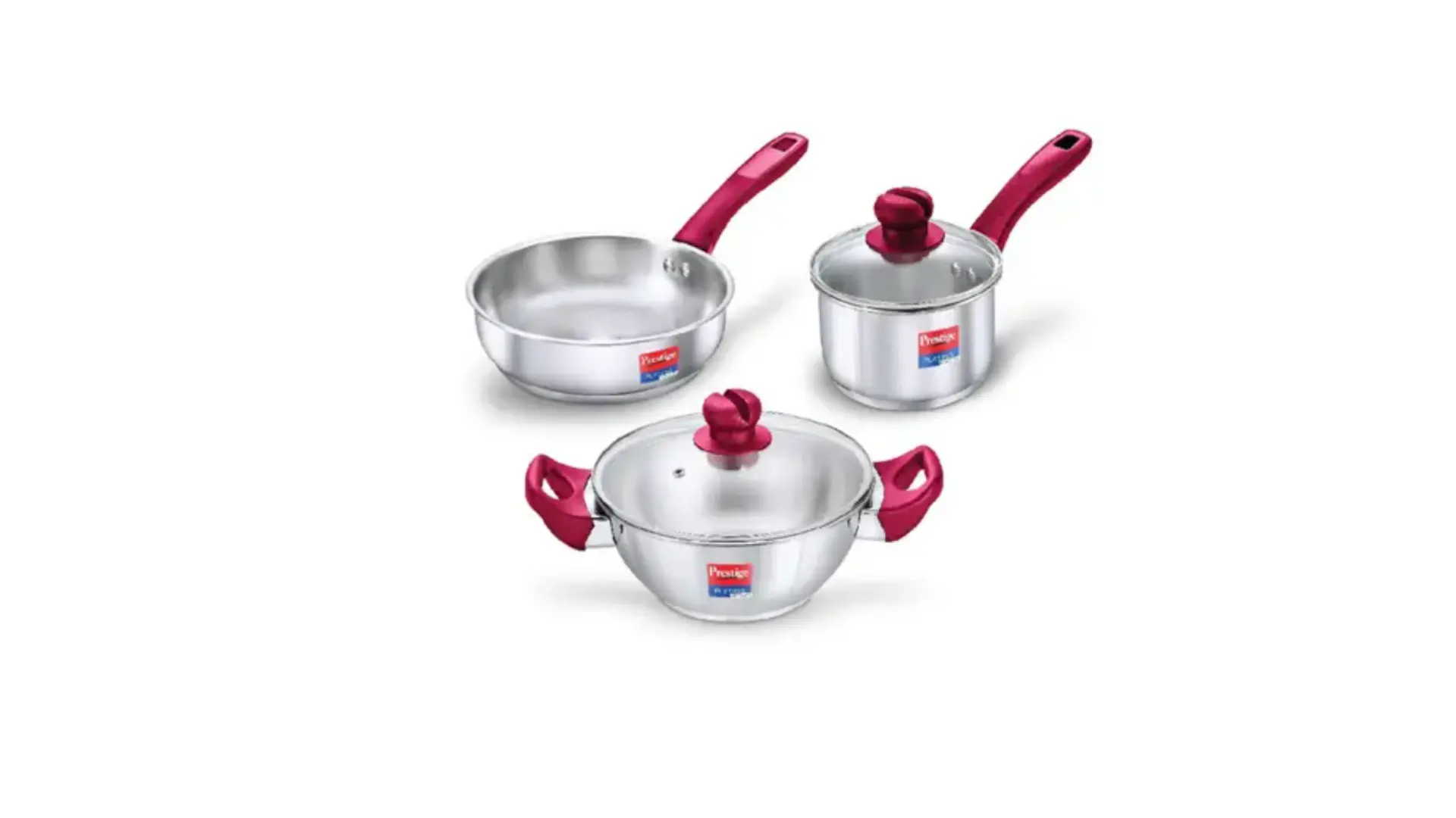 Pigeon by Stoverkraft Non Stick Cookware Set of 7 Pc wo Induction Base Includes Nonstick Tawa 23cm Indiksale