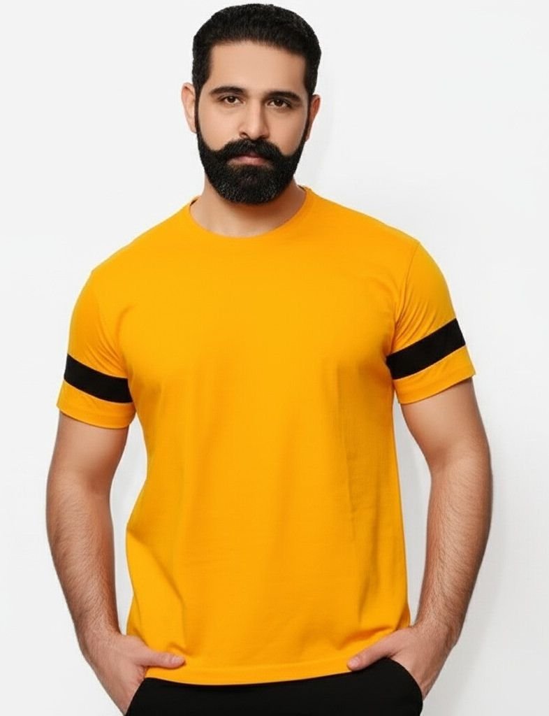 London Hills Men's Half Sleeve 100% Pure Cotton t shirt 1