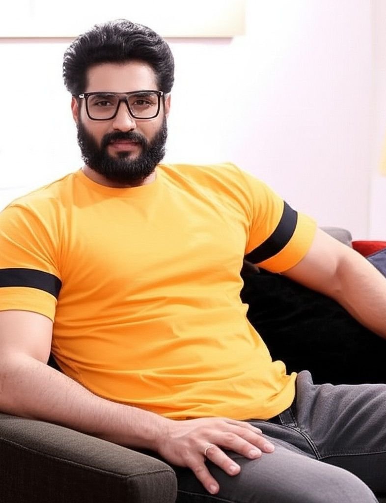 London Hills Men's Half Sleeve 100% Pure Cotton t shirt 2