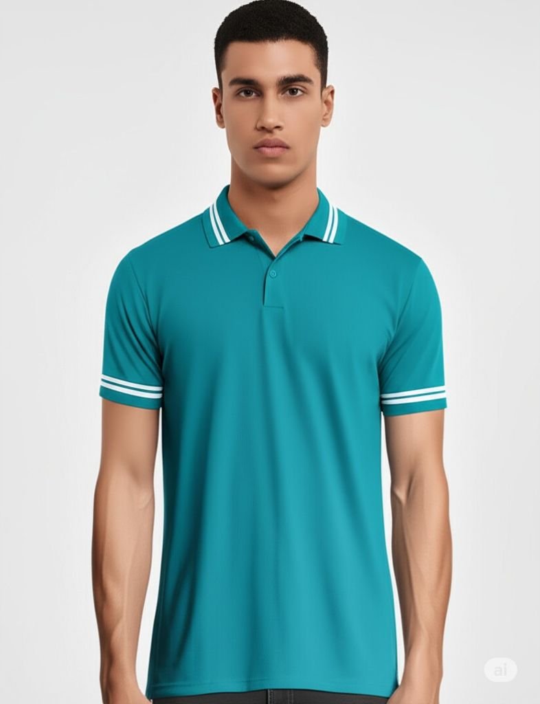 Peter England Men's Regular Fit Branded t shirt 2